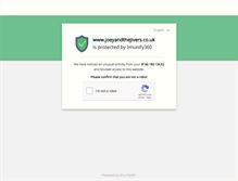 Tablet Screenshot of joeyandthejivers.co.uk